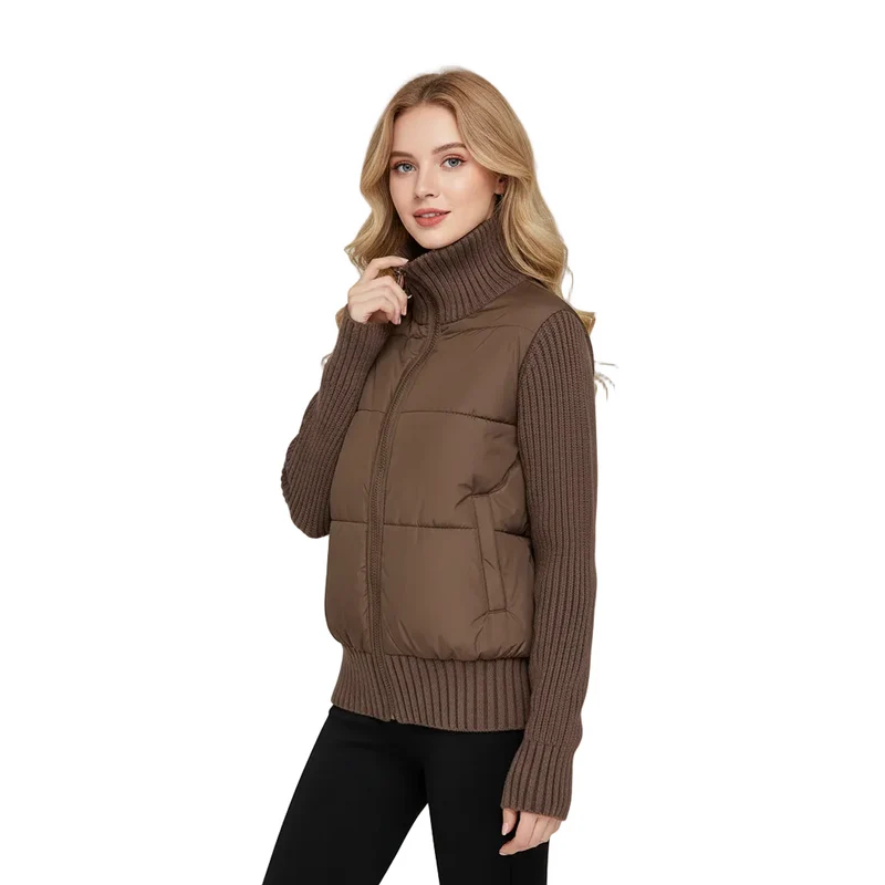 Dames Jack Puffer Met Hoge Hals Casual