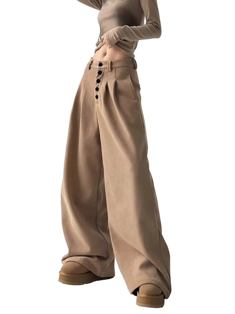 Dames Palazzo Broek met Hoge Taille en Plooien