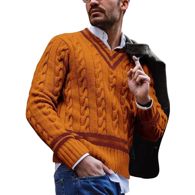 Heren Trui Gebreid Casual voor Herfst