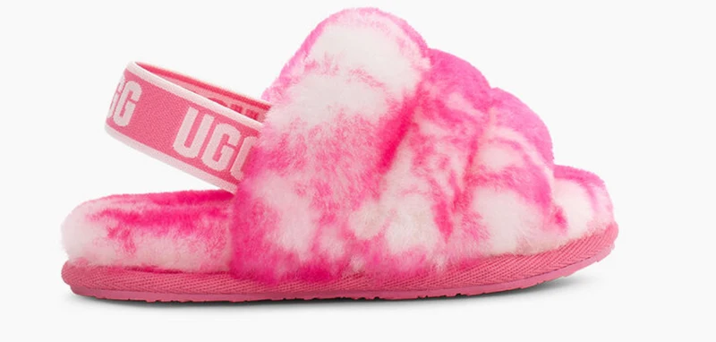 UGG Peuter Fluff Yeah Knikkerglijbaan - Roze Roos / Schelp Roze