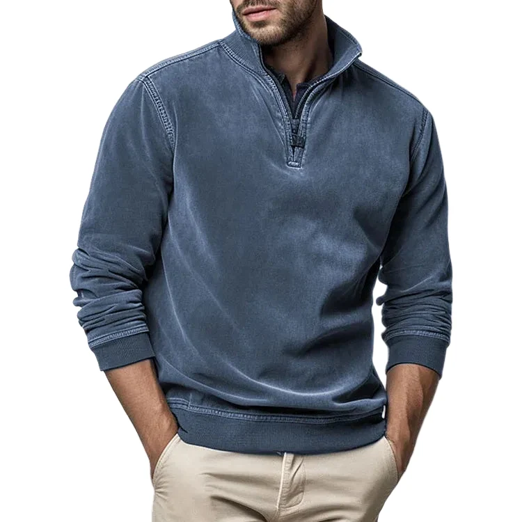 Heren Sweatshirt Vintage Stijl voor Casual Comfort