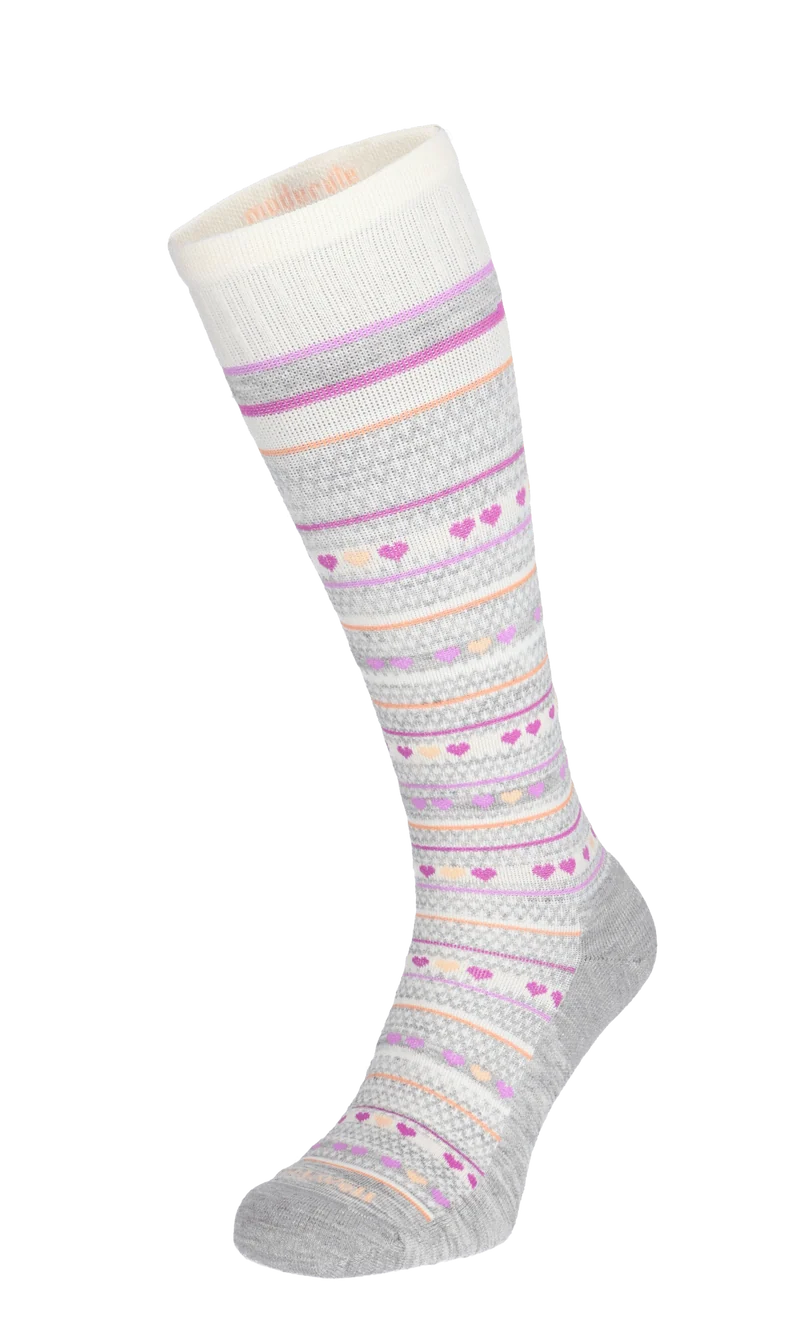 Heartlink Dames Compressiekousen Klasse 2 Light Grey