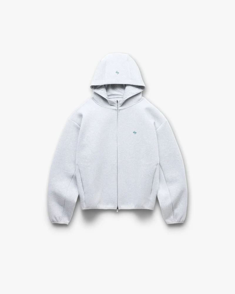 247 Form Zip Hoodie - Grey Marl