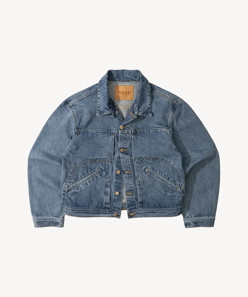 THE PLEATED DENIM JACKET