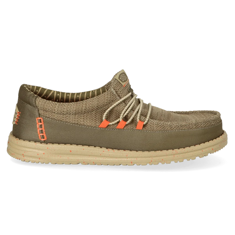Wally Guard Stretch Sox Heren Instappers Burnt Olive/Multi