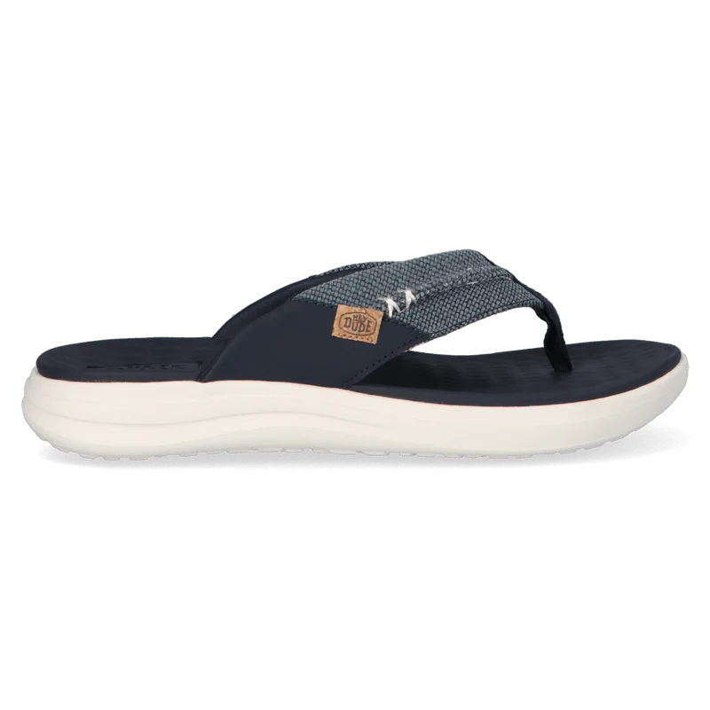 Finn Flip Braided Heren Teenslippers Navy