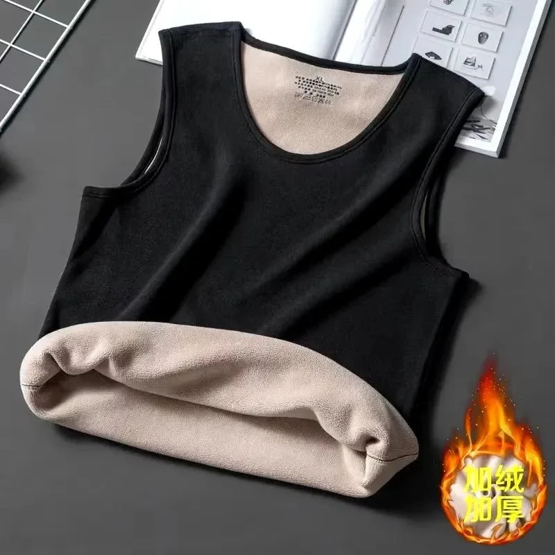Férfi Thermal Bársony Alaprétegű Mellény XL-4XL - Karcsúsított Fazon Kényelem