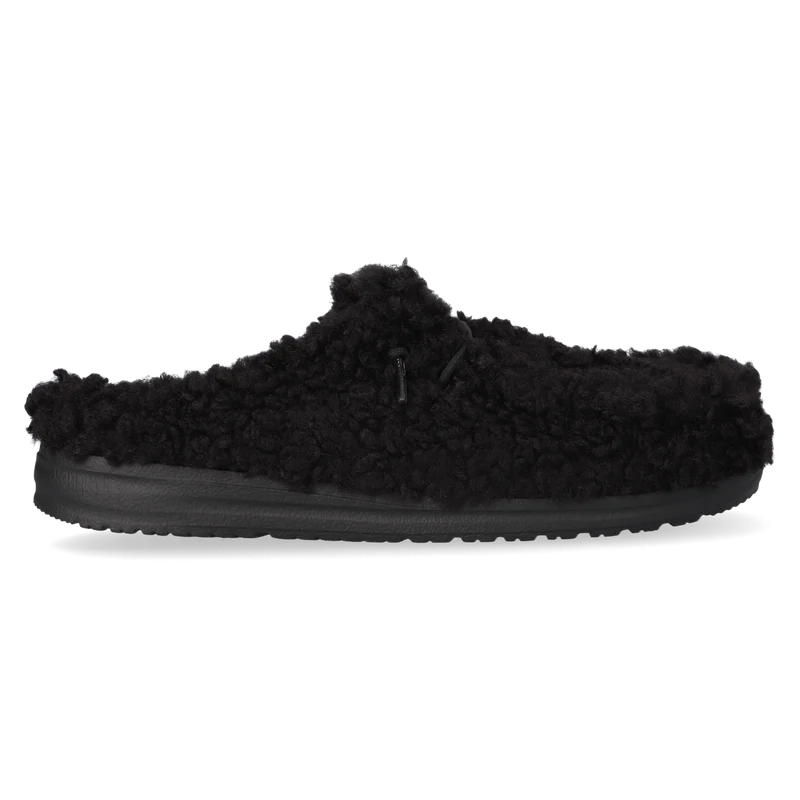 Wally Slipper Heren Instappers Black/Black