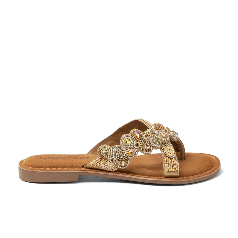 Pena Dames Teenslippers Beige