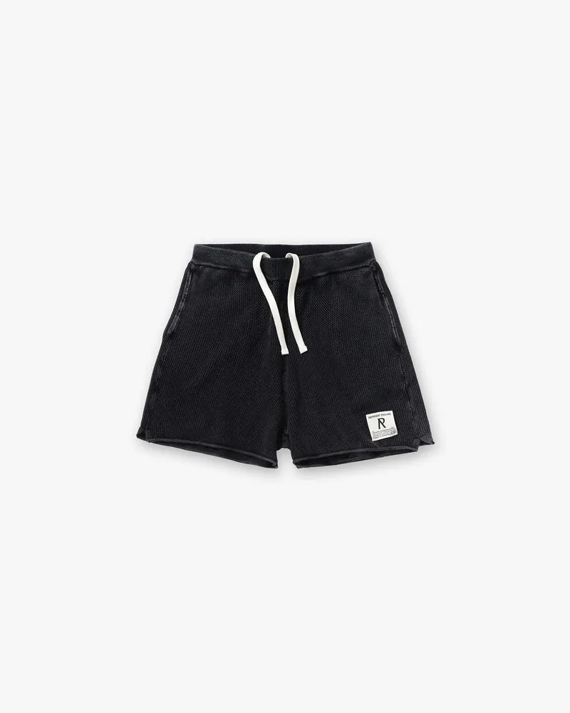 Knitted Varsity Shorts - Vintage Grey