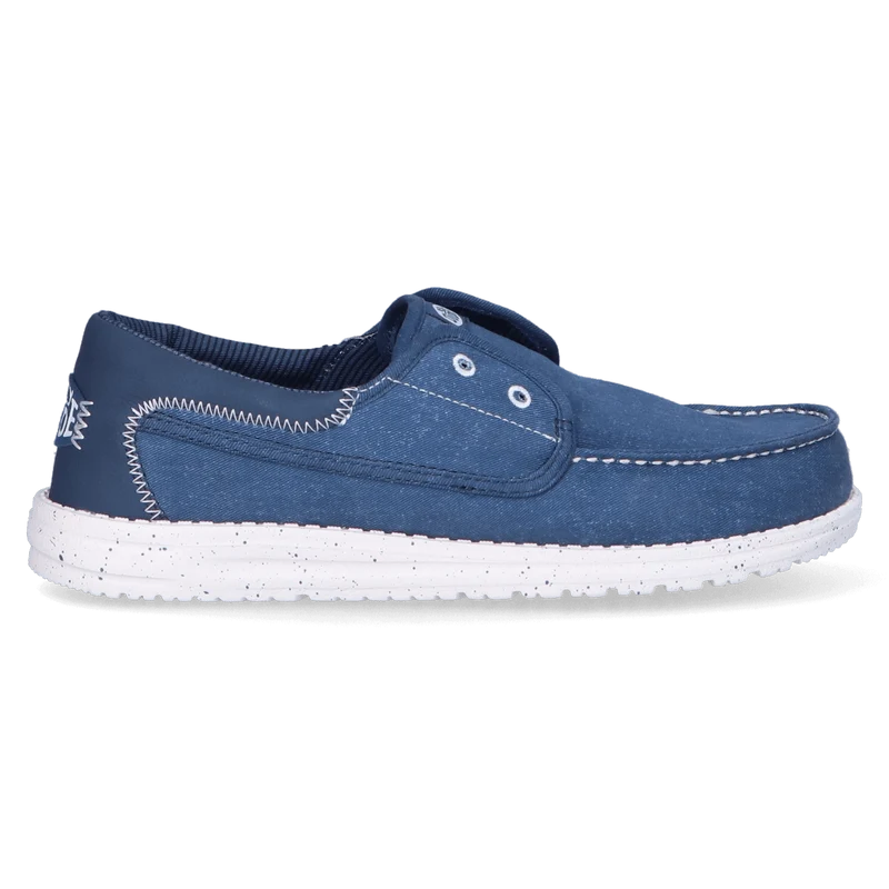 Wally Cru Stretch Canvas Heren Loafers Ensign Blue/Multi