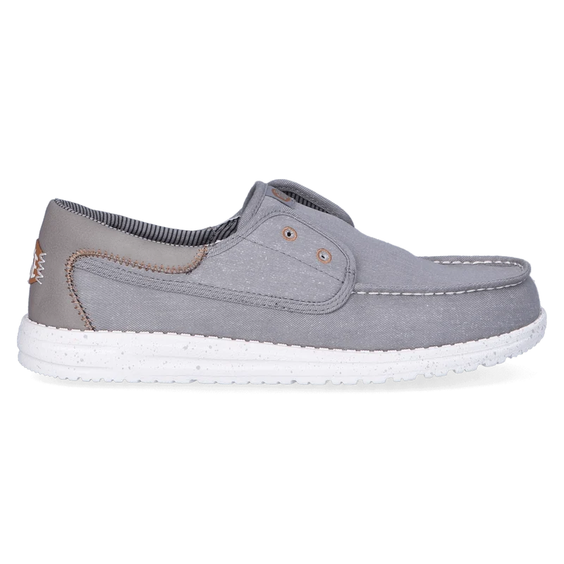 Wally Cru Stretch Canvas Heren Loafers Flannel Grey/Multi
