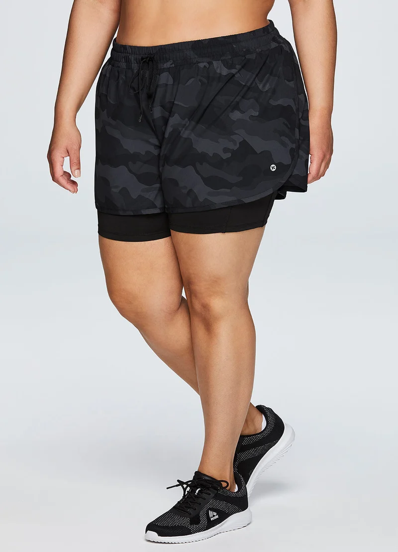 Plus Camo Everyday Running Short