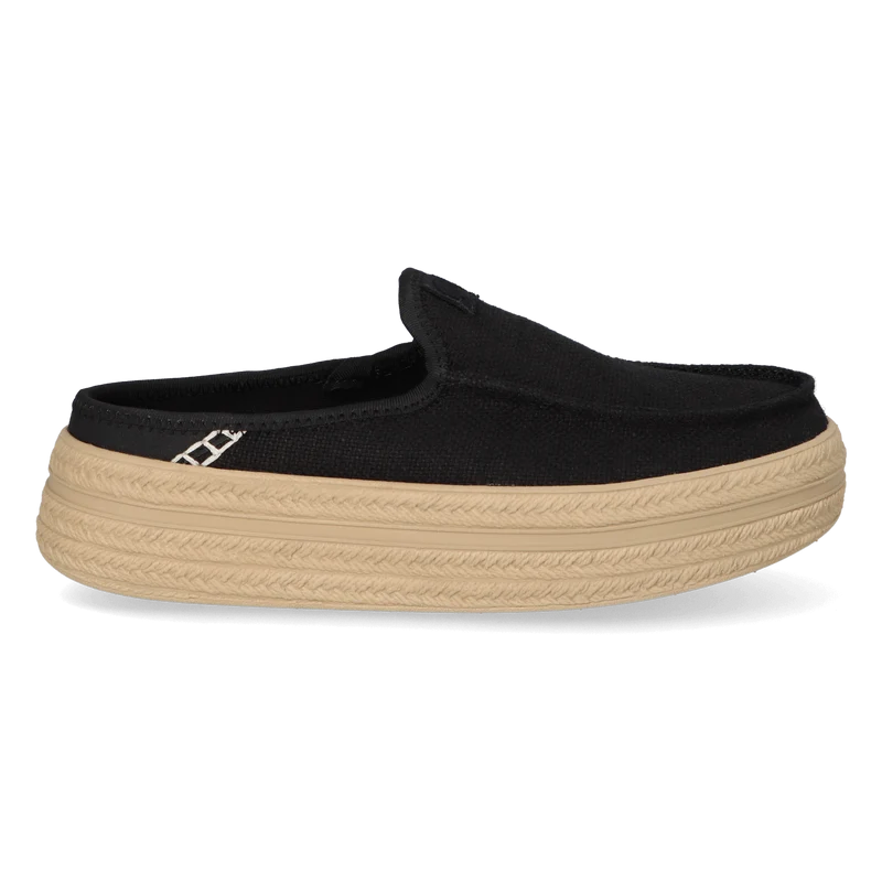 Austin Lift Espadrille Woven Dames Instappers Black