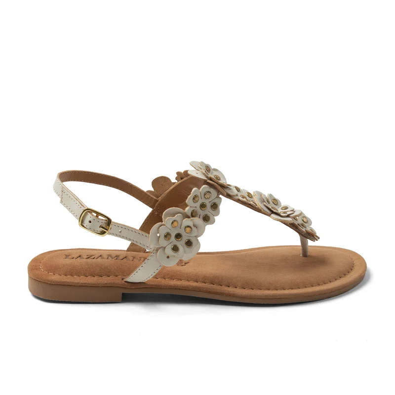 Pippa Dames Sandalen Leer White