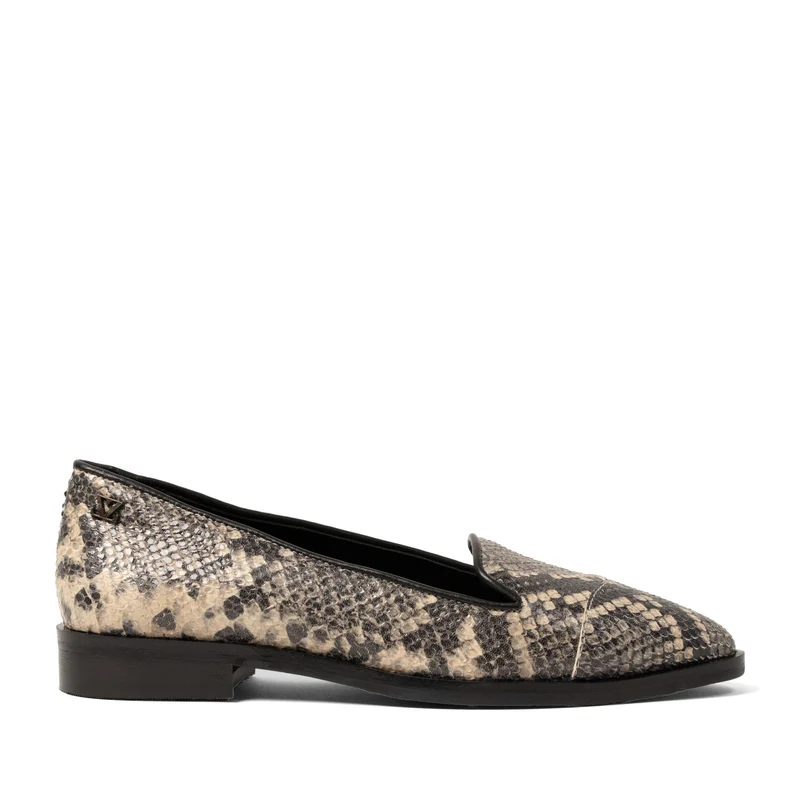 Flora Dames Ballerina Flats Leer Offwhite