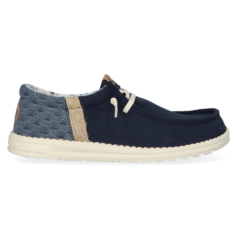 Wally Funk Summer Stitch Heren Instappers Navy Blazer/Multi