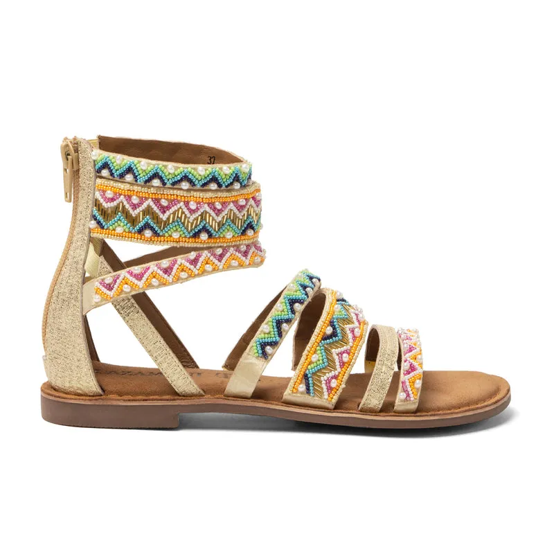 Fem Dames Sandalen Gold