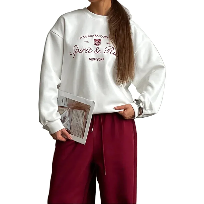 Dames Oversized Sweatshirt Ronde Hals