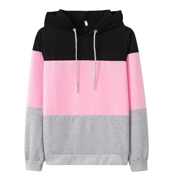 Dames Sweatshirt Kleurblok Ontspannen Pasvorm