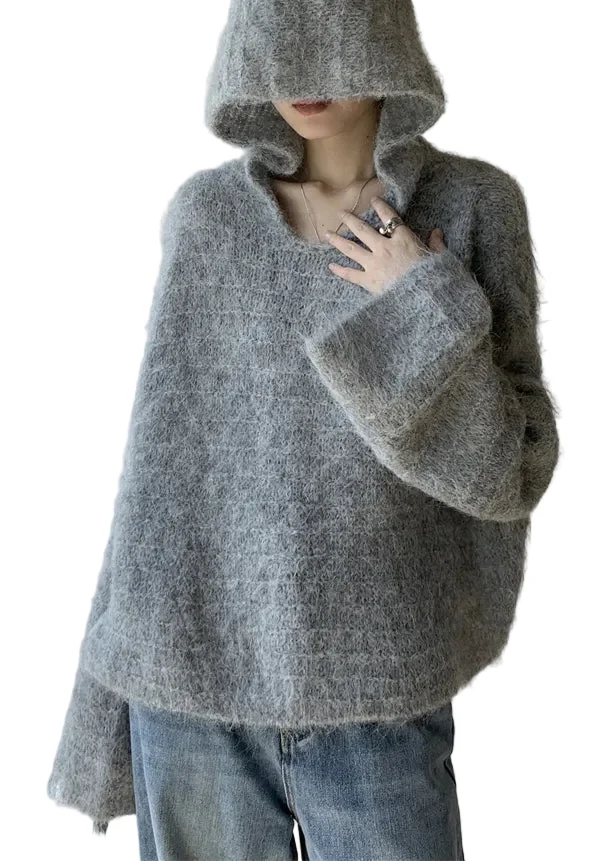 Dames Hoodie Gebreid