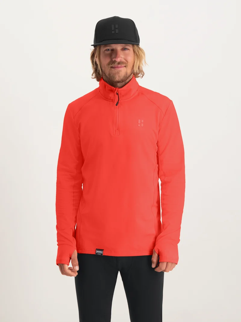 Four Seasons Lightweight Pully Men | Mandarin red