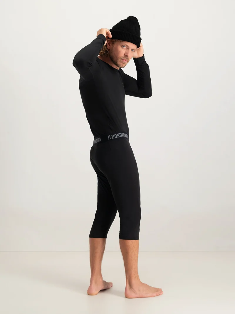 Lightweight Baselayer 3/4 Pant Men | Black