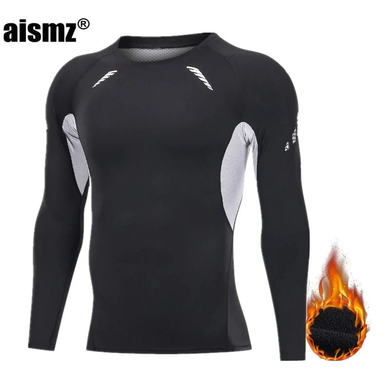 Férfi termo kompressziós alsónemű szett - Fleece Sport első réteg hosszú ujjú alsónadrág