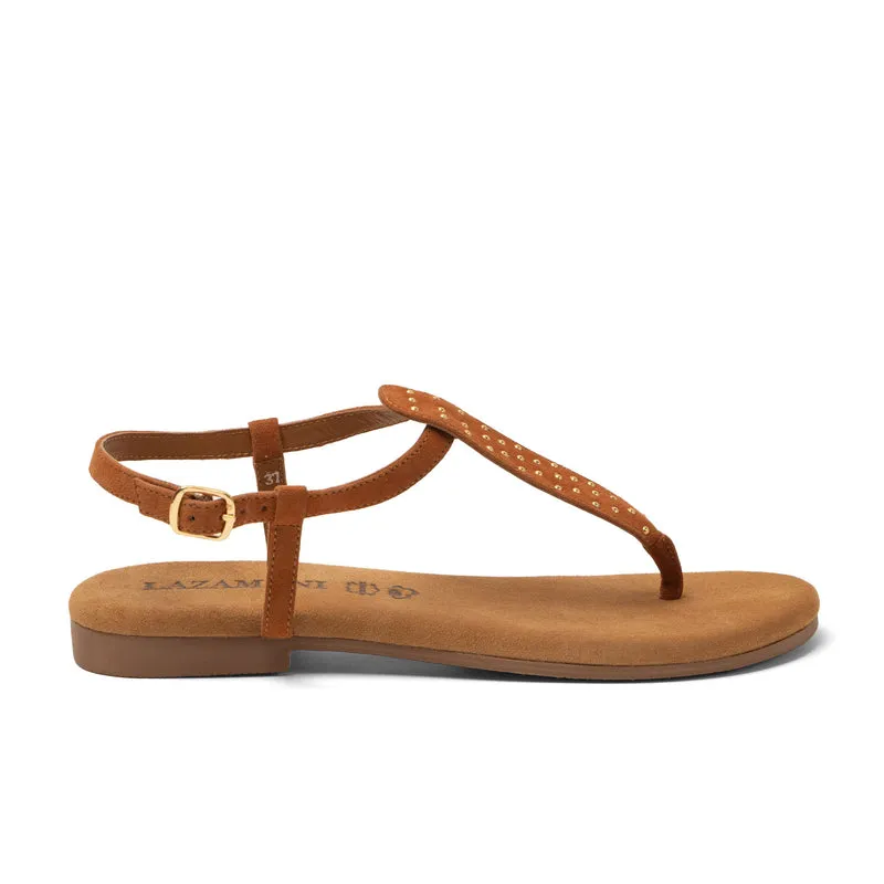 Minu Dames Sandalen Suede Tan