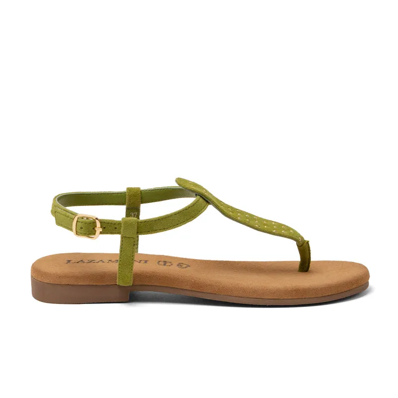 Minu Dames Sandalen Suede Green