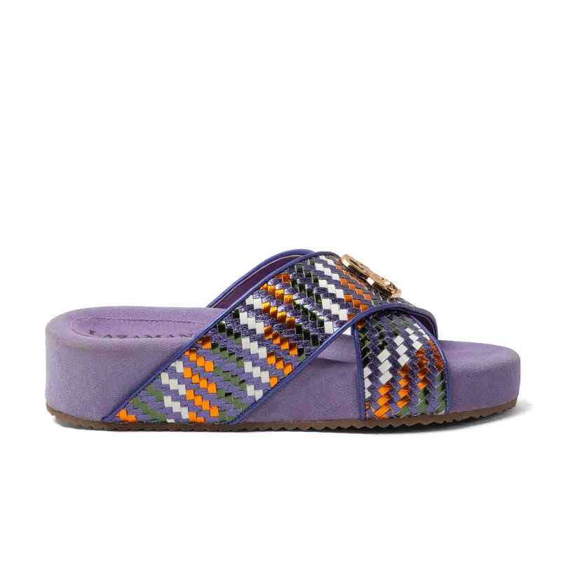 Lizzy Dames Slippers Leer Lilac