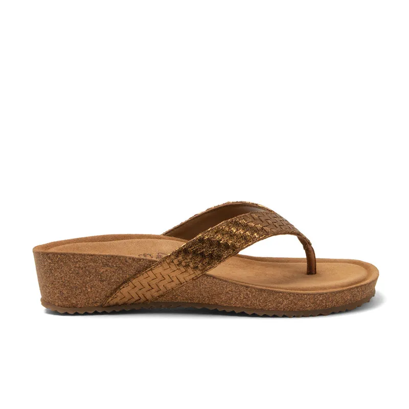 Leia Dames Teenslippers Copper