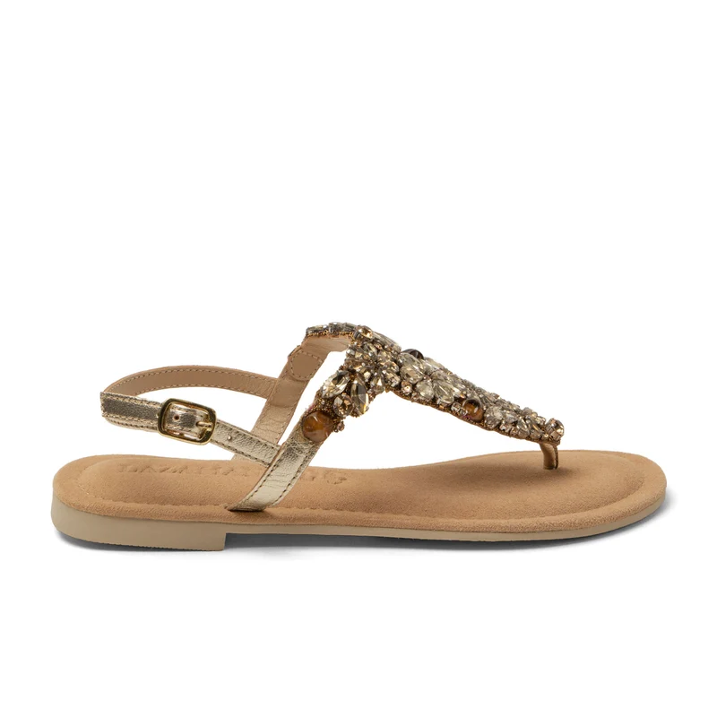 Sil Dames Sandalen Leer Gold