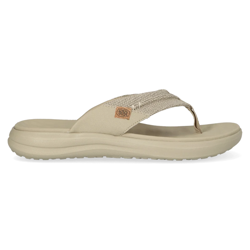 Finn Flip Braided Heren Teenslippers Tan