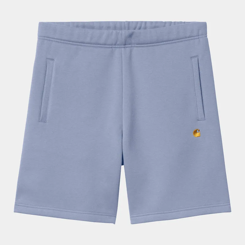 Carhartt WIP Heren Chase Sweat Shorts - Charm Blue