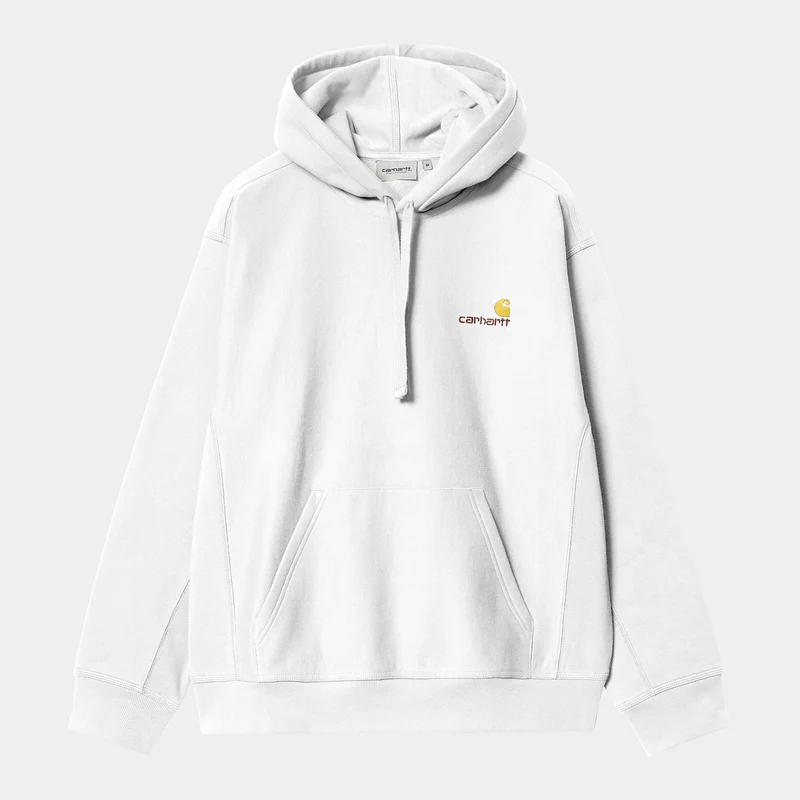 Carhartt WIP HEREN American Script Hoodie - Wit