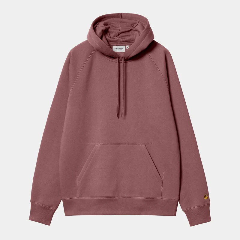 Carhartt WIP Heren Chase Hoodie - Dusty Fuchsia