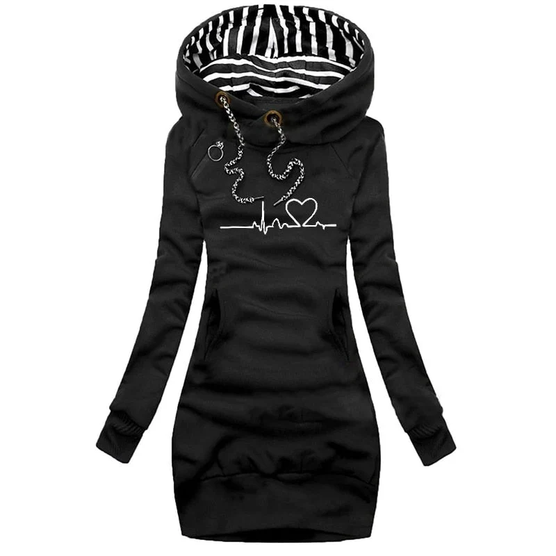 Dames Winter Pullover Met Hartslag Design