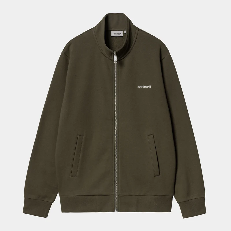 Carhartt WIP Heren Script Borduurwerk Rits Voorkant Jas - Cypress