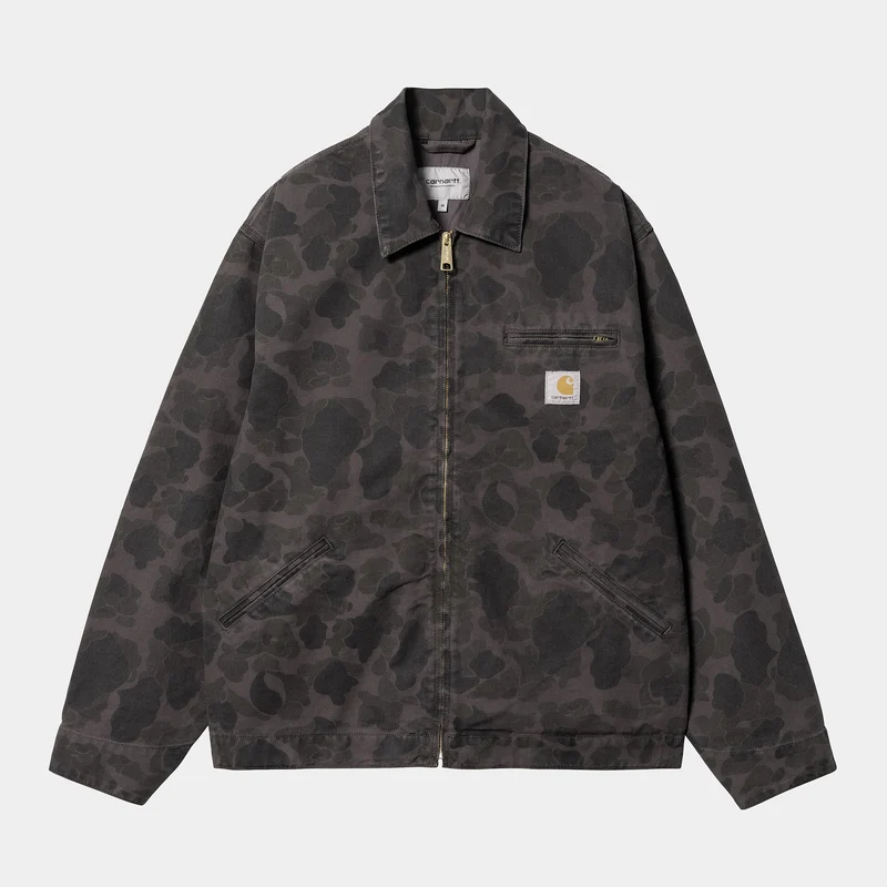 Carhartt WIP Heren Duck Detroit Jack - Duck Groen / Grafiet