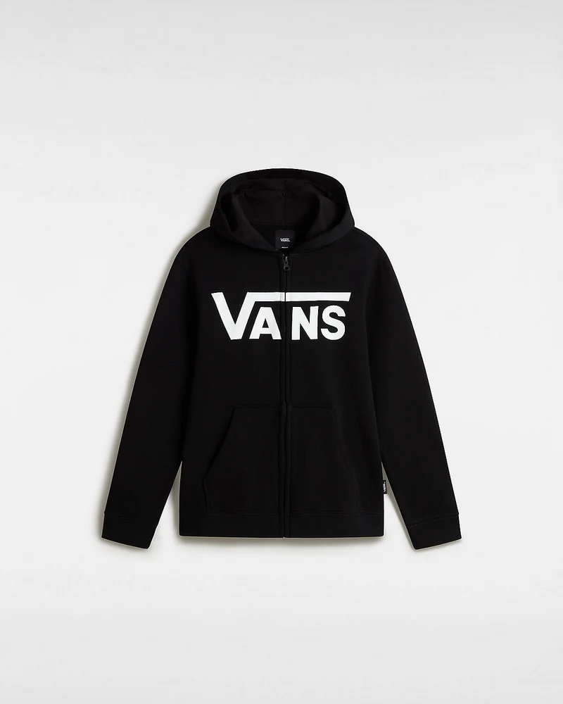 VANS Klassieke kinderhoodie met rits aan de voorkant - Zwart