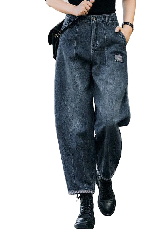 Dames Harembroek Hoge Taille met Zakjes Casual Katoenmix