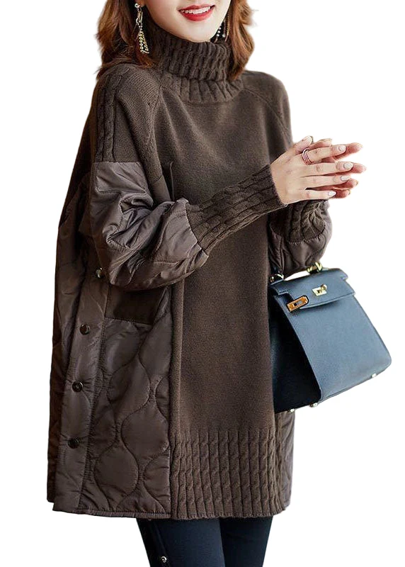 Dames Turtleneck Trui Losse Pasvorm