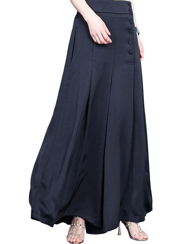 Vrouwen Wijde Pantalon met Knopen