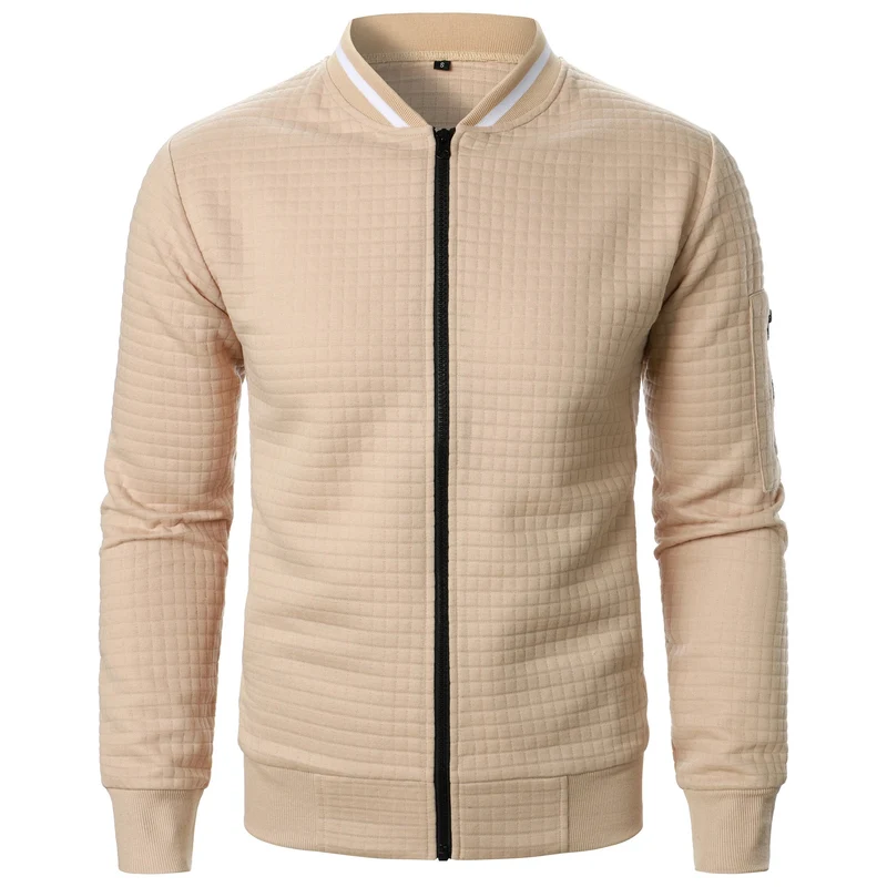 Heren Casual Jack met Staande Kraag en Rits