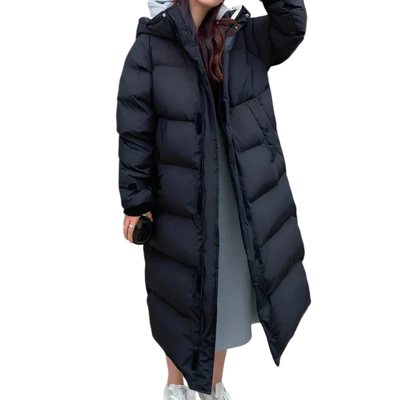 Dames Lange Pufferparka Waterdicht
