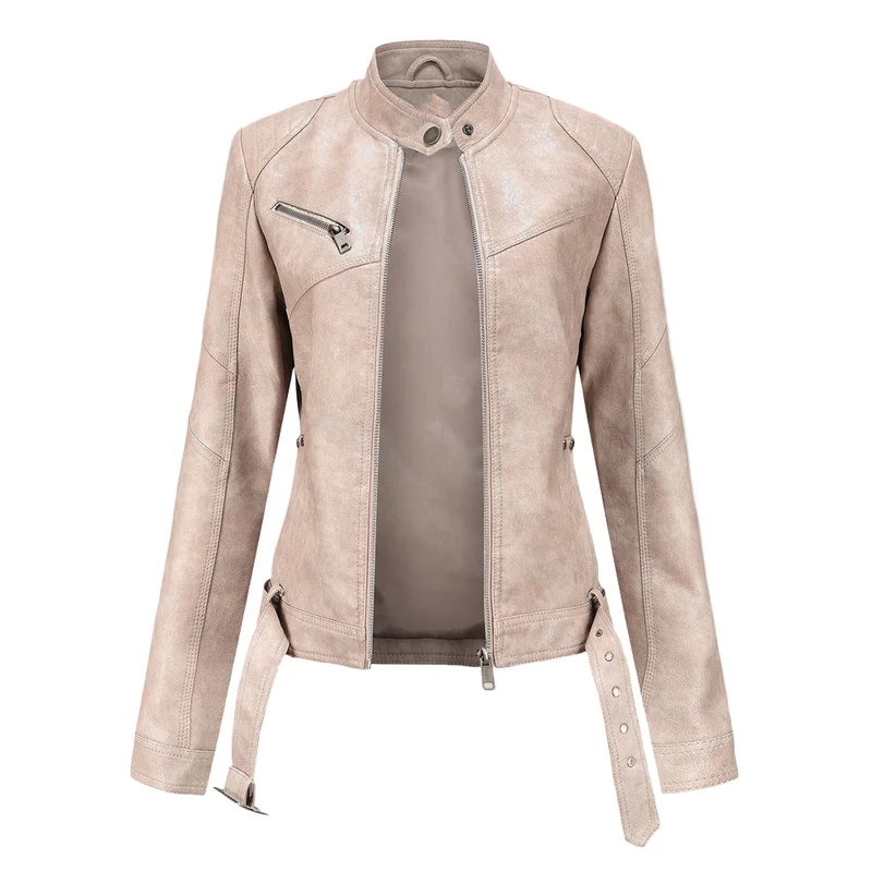 Dames Jas Winter Modern Met Ritsdetails