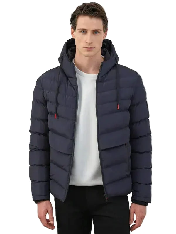 Dames Puffer Jas met Verwijderbare Kap