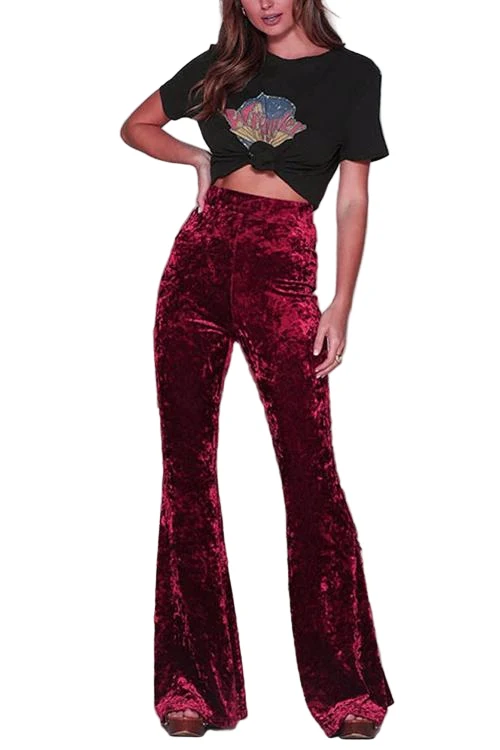 Damesbroek Hoge Taille Bell Bottoms Trendy Stijl