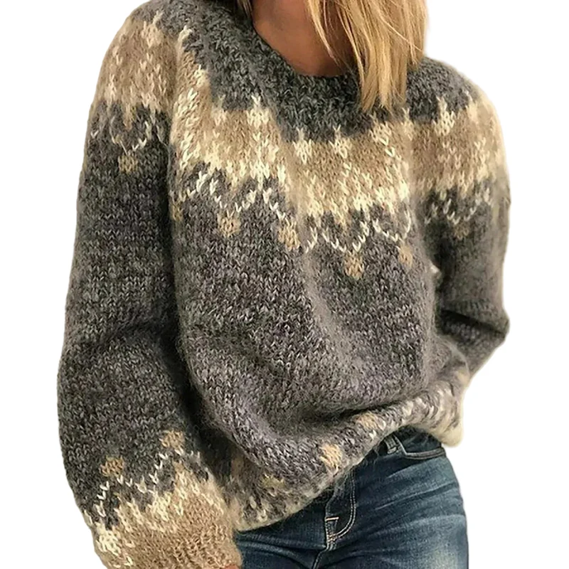 Dames Gebreide Trui Met Tijdloze Stijl